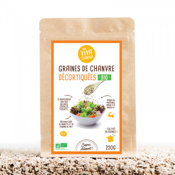 Graines de Chanvre Bio Décortiquées - 500 g