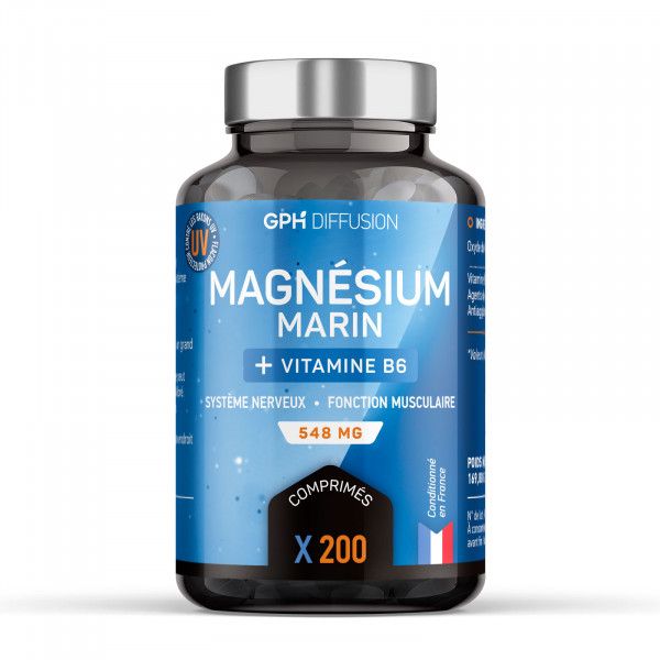 Magnésium Marin + Vitamine B6 - 548 mg - 200 comprimés