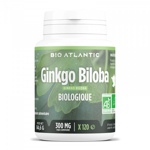 Ginkgo Biloba Bio - 300mg - Comprimés