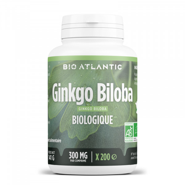 Ginkgo Biloba Bio - 300mg - Comprimés