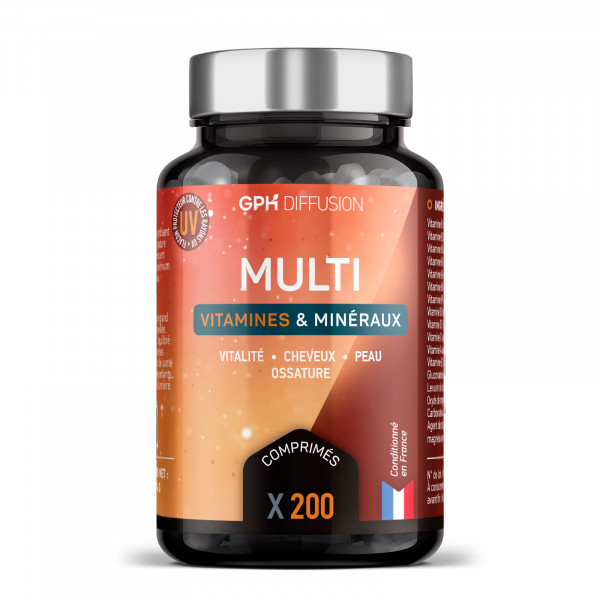 MultiVitamines et Minéraux - 200 comprimés