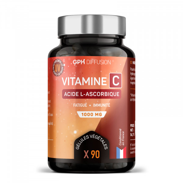 Vitamine C 1000 mg - Acide Ascorbique - Gélules Végétales