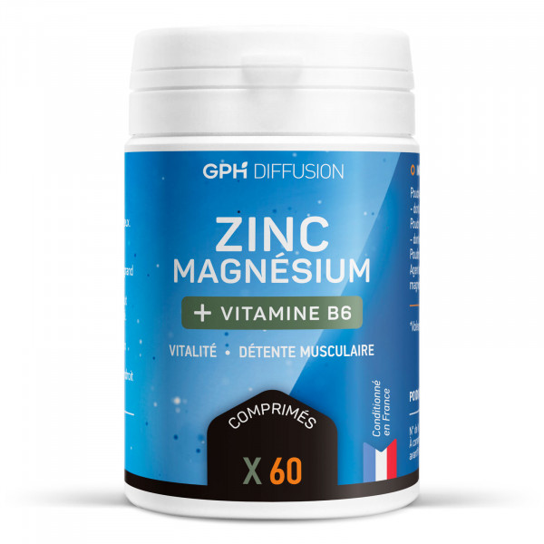 Magnésium + Zinc + B6 - 200 Comprimés