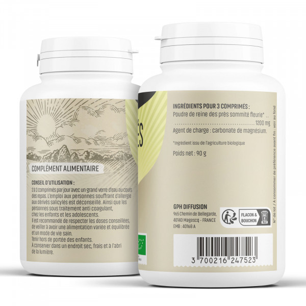 Reine-des-prés Bio - 400 mg - 200 comprimés - H&P