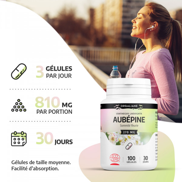 Aubépine Ecocert 270 mg - gélules