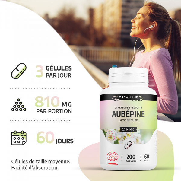 Aubépine Ecocert 270 mg - gélules
