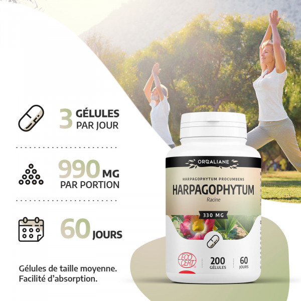 Harpagophytum bio - 200 gélules