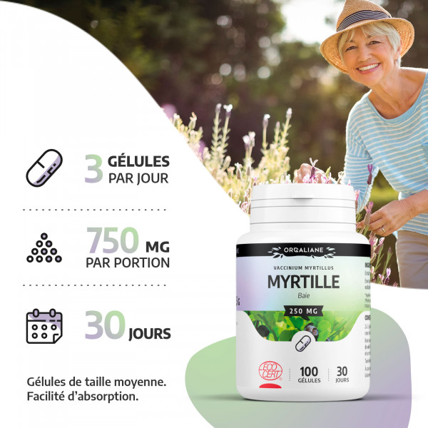 Baie de Myrtille bio - 200 gélules