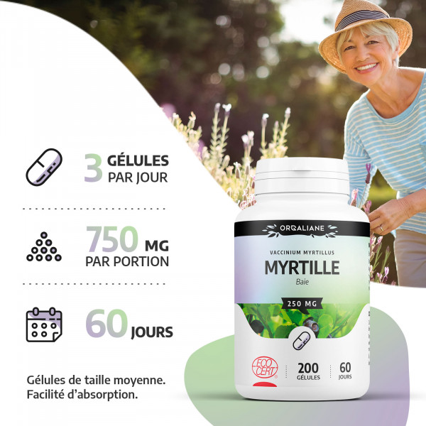 Baie de Myrtille bio - 200 gélules