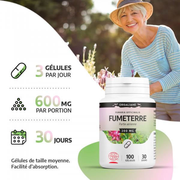 Fumeterre Ecocert 200 mg - gélules