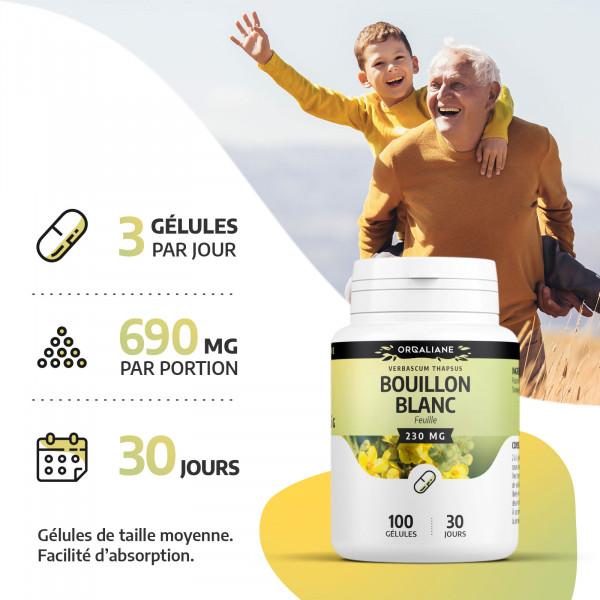 Bouillon Blanc 230 mg - gélules