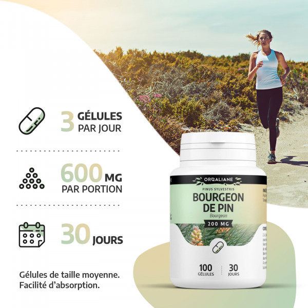 bourgeons de pins 200 mg 200 gélules