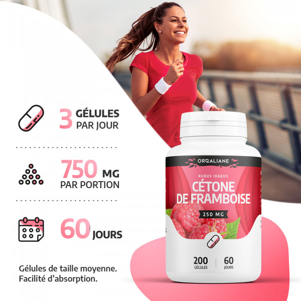 Cétone de Framboise - 250 mg - Orgaliane