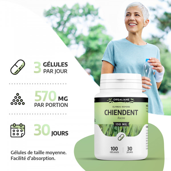 Chiendent 190 mg - Gélules