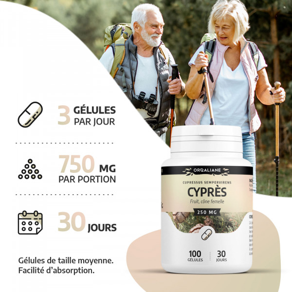 Cyprès 250 mg - Gélules