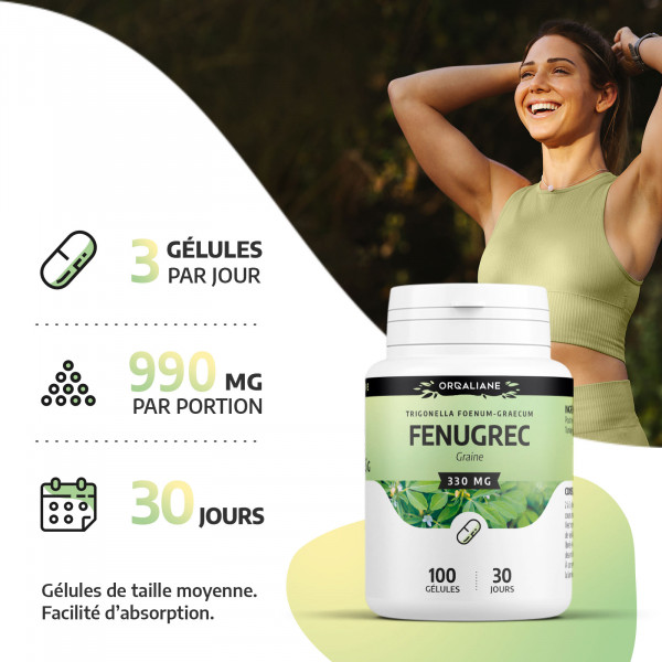 Fenugrec 330mg - 200 gélules