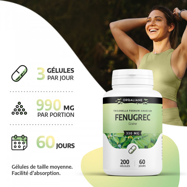 Fenugrec 330mg - 200 gélules
