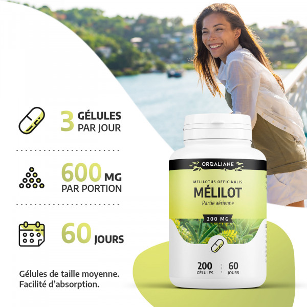 Mélilot 200 mg - Gélules