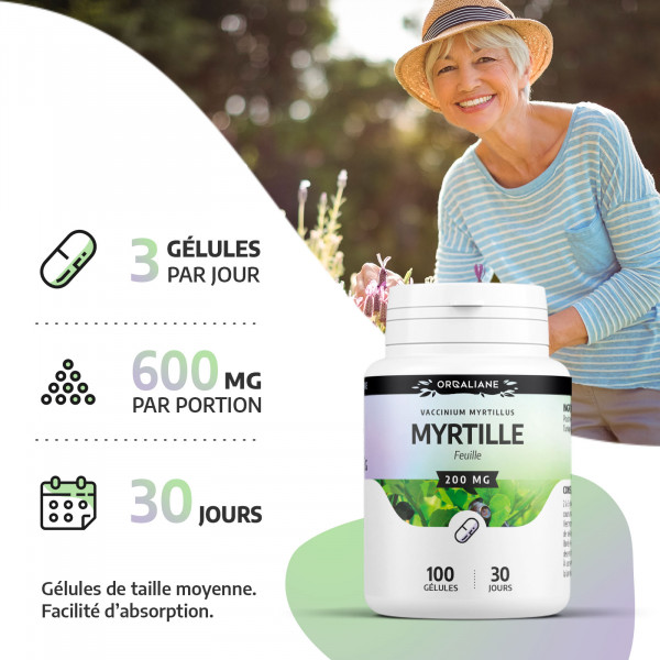 Myrtille Feuille en Gélules