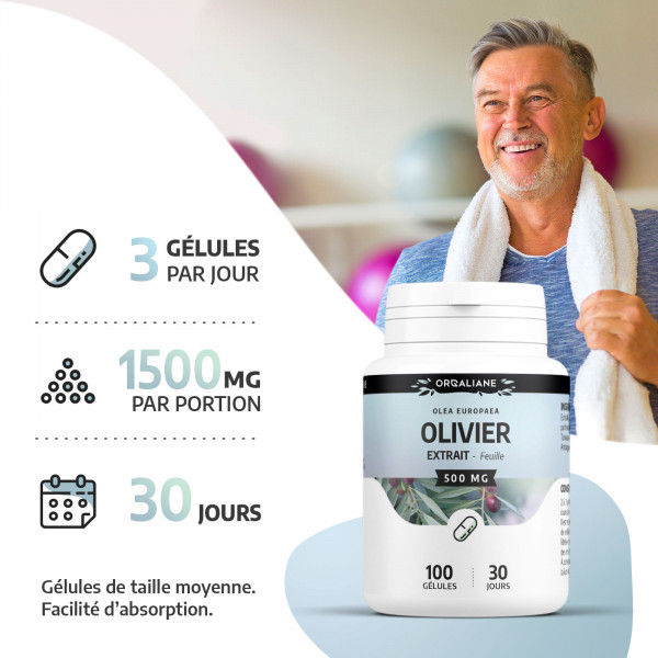 Olivier extrait de feuille - 200 gélules