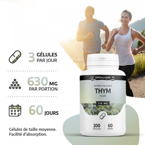 Thym - 200 gélules à 210 mg