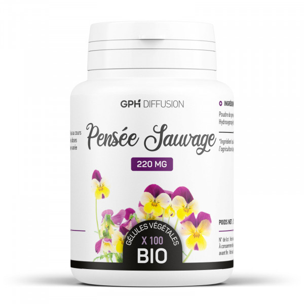 Pensée sauvage bio 200 gelules végétales à 220mg