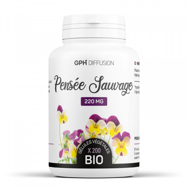 Pensée sauvage bio 200 gelules végétales à 220mg