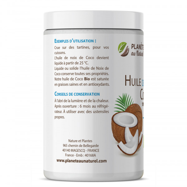 Huile de Coco Bio - 1L