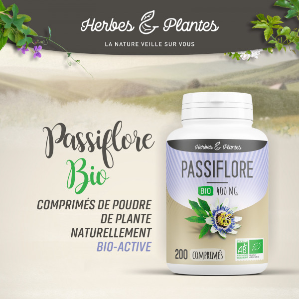 Passiflore Bio - 400 mg - 200 comprimés - H&P
