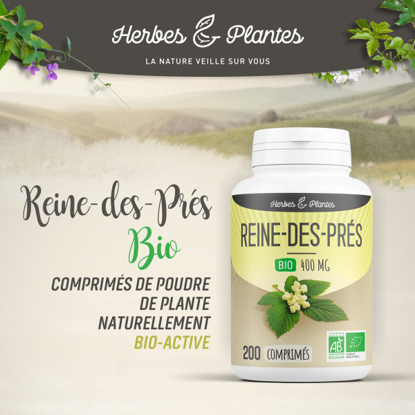 Reine-des-prés Bio - 400 mg - 200 comprimés - H&P