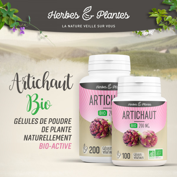 Artichaut Bio - 200 mg - Gélules végétales