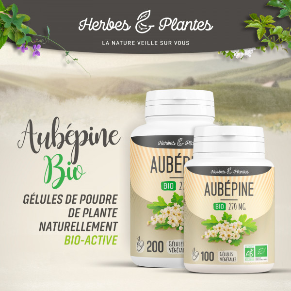 Aubépine Bio - 270 mg - Gélules végétales