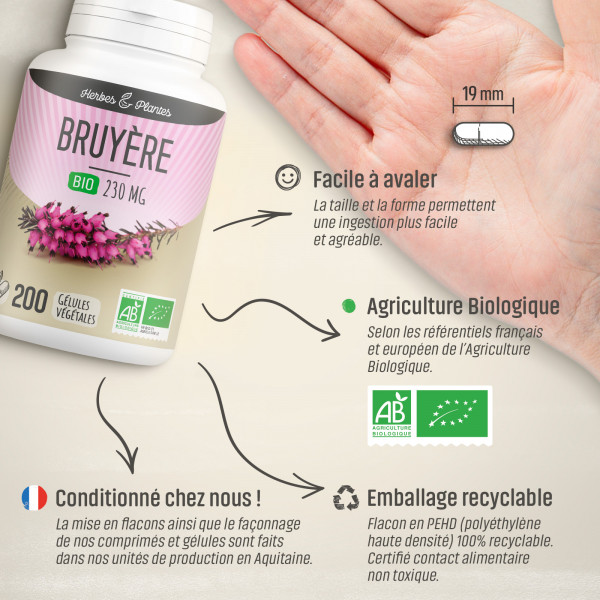 Bruyère Bio - 230 mg - Gélules végétales