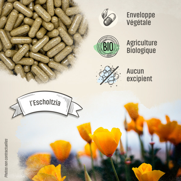 Escholtzia Bio - 240 mg - Gélules végétales