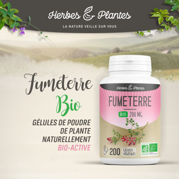 Fumeterre bio -200 gélules végétales 200mg