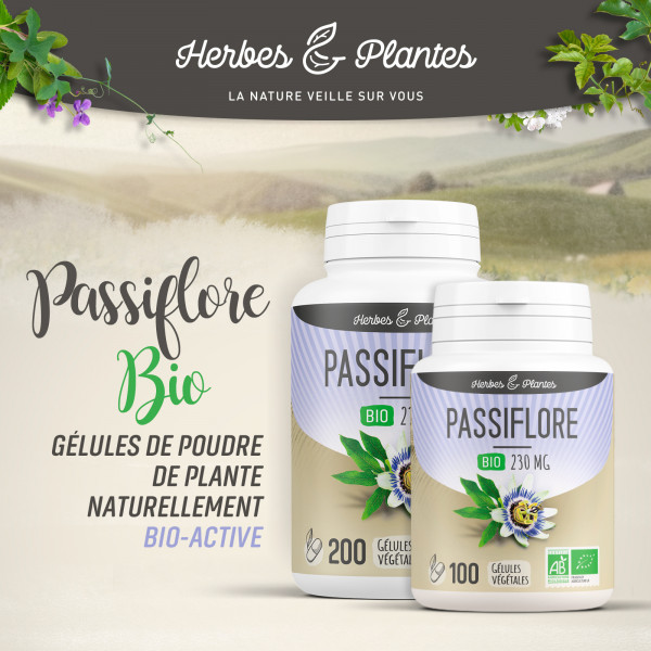 Passiflore Bio - 230 mg - Gélules végétales