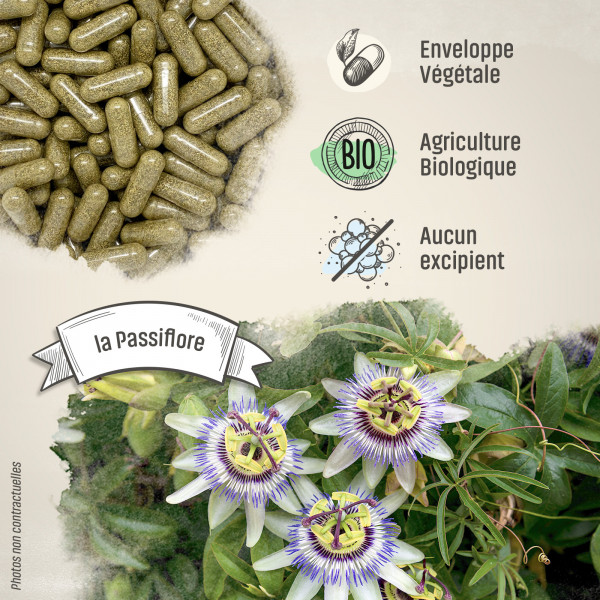 Passiflore Bio - 230 mg - Gélules végétales