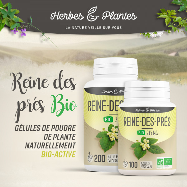 Reine des prés Bio - 215 mg - Gélules végétales