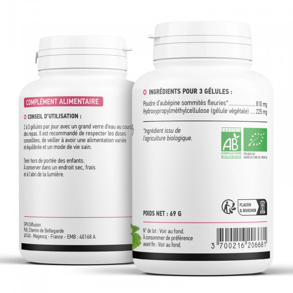 Aubépine biologique 270 mg