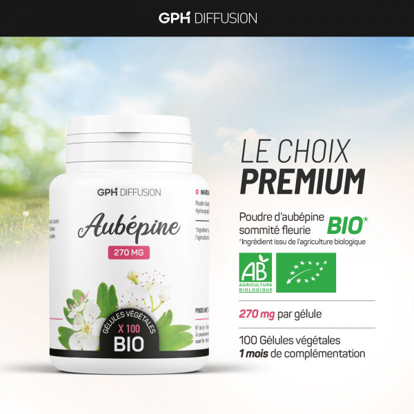 Aubépine biologique 270 mg