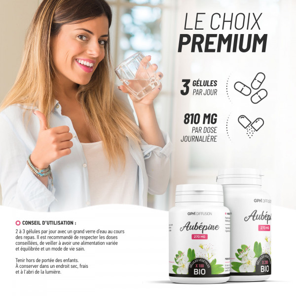 Aubépine biologique 270 mg