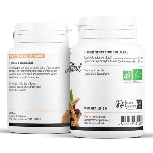 Aubier de Tilleul biologique 220 mg