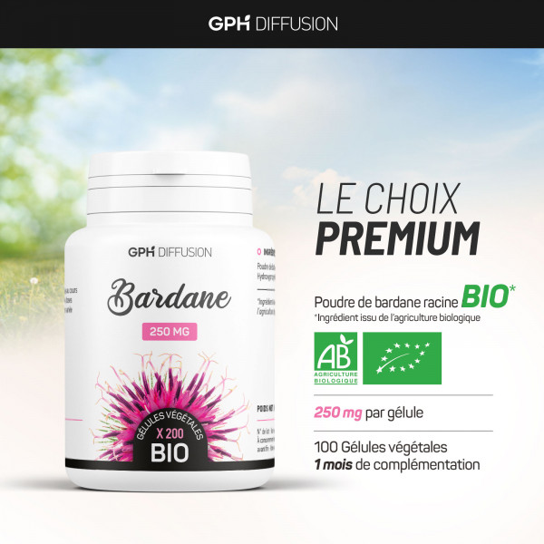 Bardane racine biologique 250 mg