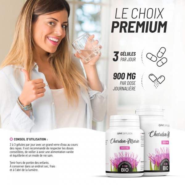 Chardon Marie biologique 300 mg