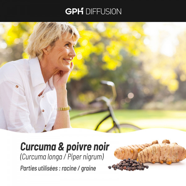 Curcuma Bio et Poivre Noir Bio - 300 mg - 200 gélules végétales