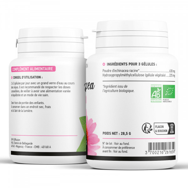 Echinacéa Bio 210 mg - 200 gélules Végétales
