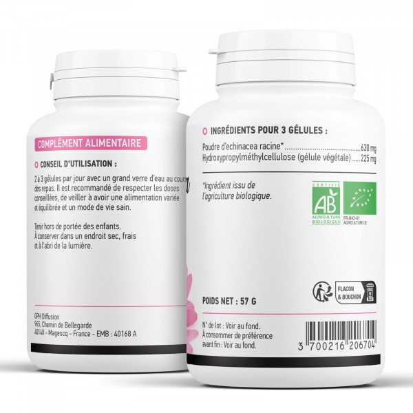 Echinacéa Bio 210 mg - 200 gélules Végétales