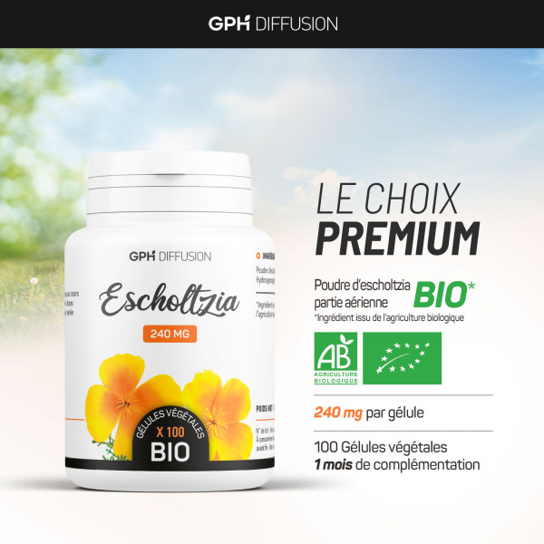 Escholtzia Bio 240mg - 200 gélules végétales