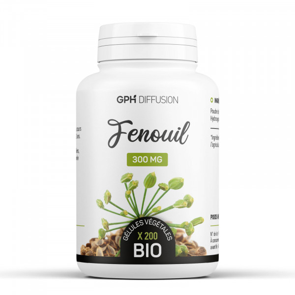 Fenouil Bio 300mg - 200 gélules végétales