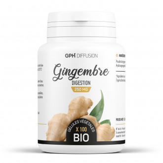 Gingembre Bio 250mg 200 gelules vegetales